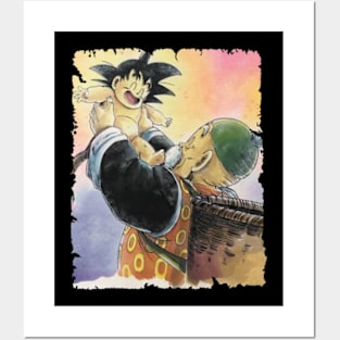 SON GOHAN GRANDFATHER MERCH VTG Posters and Art